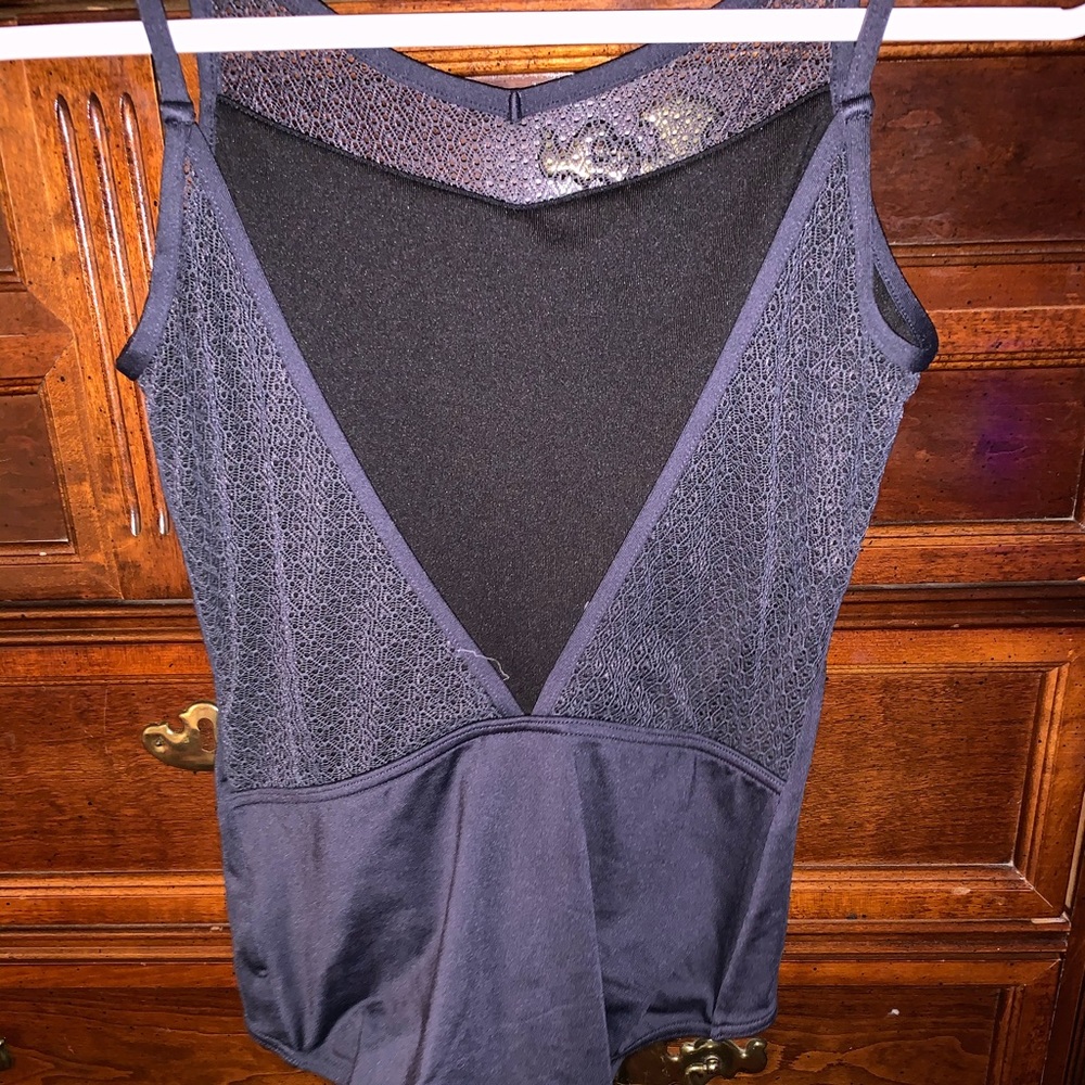 CHARCOAL GREY CAPEZIO CAMISOLE LEOTARD